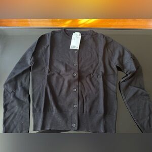 H&M Classic Black Button-Up Cardigan